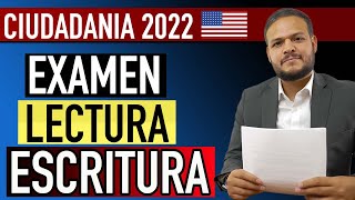 CIUDADANIA AMERICANA 2022  EXAMEN DE LECTURA Y ESCRITURA [upl. by Ariik575]