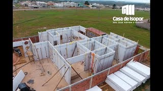 Etapas de Construção  Casa de Isopor [upl. by Adnilev]