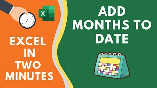 Add Months or Years to a Date in Excel Easy Formula [upl. by Enilecram]