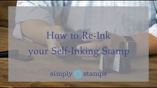 How to ReInk a SelfInking Stamp [upl. by Roti421]