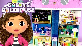 Crafting a Mini Gabbys Dollhouse  GABBYS DOLLHOUSE [upl. by Smoht]