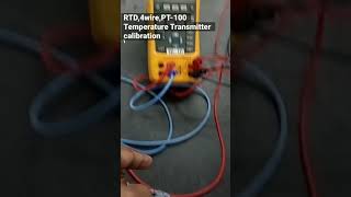 4 wire RTD PT100 Temperature Transmitter calibration [upl. by Yznel144]