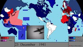 World War II on All Fronts Every Day [upl. by Jolene627]