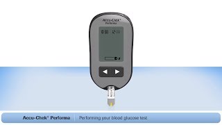 How To Use The AccuChek® Performa Blood Glucose Meter with FastClix Lancing Device [upl. by Irtimed249]