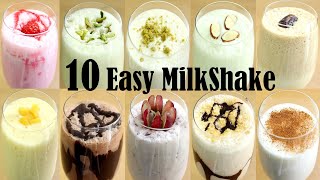 10 EASY MILKSHAKE RECIPE – HOW TO MAKE REFRESHING SUMMER DRINKS [upl. by Ahcsim920]