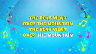 The Bear Went Over The Mountain  Sing A Long  Nursery Rhyme  KiddieOK [upl. by Sokcin]