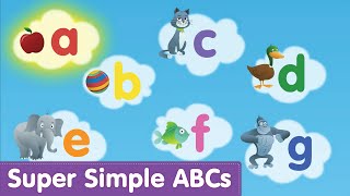 Phonics Alphabet Song Lowercase  Super Simple ABCs [upl. by Adnohsor]