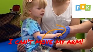 Toddler with DISLOCATED ARM Elbow reduction technique  PAK Pediatrics [upl. by Smalley]