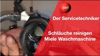 Miele Waschmaschine Reinigung der Schläuche des Einspülsystems [upl. by Anialed]