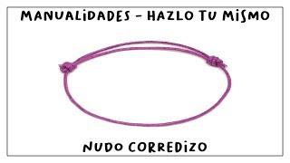 Cómo hacer un NUDO CORREDIZO paso a paso [upl. by Shiau265]