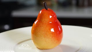 Williams Pear Shaped Dessert – Bruno Albouze [upl. by Yslehc203]