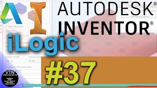 37 AUTODESK INVENTOR ilogic Tutorial  Using User Parameters [upl. by Leary334]