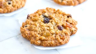 Chewy Oatmeal Raisin Cookies Recipe [upl. by Enilrek]