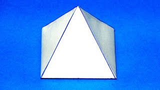 Como hacer una pirámide cuadrangular Rápido y fácil  Quadrangular pyramid [upl. by Gorrian]