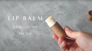 How to make all natural lip balm 3 ingredients [upl. by Geoffrey]