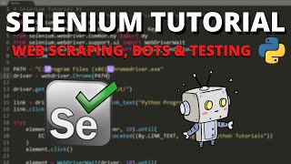 Python Selenium Tutorial 1  Web Scraping Bots amp Testing [upl. by Cassil]