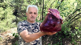 5 kg DANA CİĞERDEN  Arnavut Ciğeri Nasıl Yapılır  Ciğer Kavurma  Doğada Yemek [upl. by Anidem4]