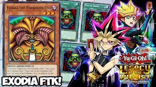 EXODIA FTK DECK YuGiOh Legacy Of The Duelist Link Evolution Exodia Deck Version One [upl. by Osnohpla]