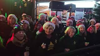 WHAT CHRISTMAS MEANS TO ME Rock Choir at Birkdale Lights Switch On 1st December 2024 [upl. by Akceber892]