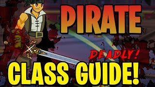 AQW  Pirate Class Guide Enhancements Class Skills Combos Soloing Farming PvP [upl. by Assilana105]