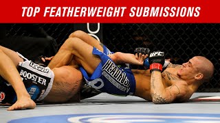 Top 10 Featherweight Submissions in UFC History [upl. by Johny]