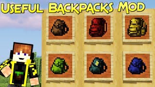 Useful Backpacks Mod  Tu Mochila Aventurera  Forge  Para Minecraft 1144  Review Español [upl. by Bowers]