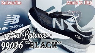 New Balance 990v6 “Black” Made in USA [upl. by Nylkaj]