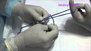 How to tie Mishras Knot for Laparoscopic Surgery [upl. by Tlevesoor]