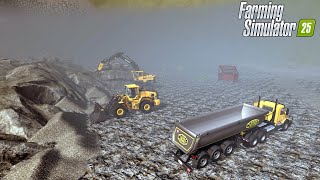 Farming Simulator 25 🚧 Lone Hills Map 🚧 Working At The Stone Mine 👷‍♂️FS25 Maps [upl. by Delamare]