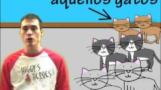 02 Spanish Lesson  Demonstrative adjectives part 2 [upl. by Elma]