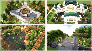 Minecraft 5 Beautiful Gardens Designs To Show Off Your World [upl. by Ynatirb]