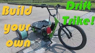 125cc 4Speed Motorized Drift Trike Build [upl. by Odrarej]