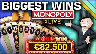 Top 5 BIGGEST WINS on MONOPOLY Live [upl. by Nuzzi]