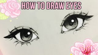 How to Draw Eyes ♡  by Christina Lorre [upl. by Laval546]