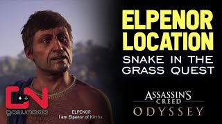 Assassins Creed Odyssey  Elpenor Location  Snake in the Grass quest [upl. by Burget]