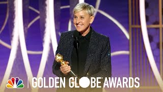 Ellen DeGeneres Honored Achievement in Television  Golden Globes [upl. by Boiney]