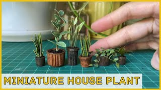 Miniature Houseplant Tutorial Make From Scraps  Upcycling Project 3 [upl. by Nuj198]