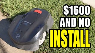 Husqvarna Automower 115H Robotic Lawn Mower Review [upl. by Russia]