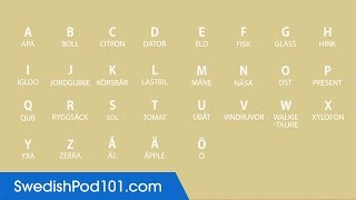 Learn ALL Swedish Alphabet in 2 Minutes  How to Read and Write Swedish [upl. by Lenore400]