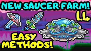 TERRARIA 14 MARTIAN SAUCER FARM Easy Martian Saucers Terraria 14 Martian Madness Event Guide [upl. by Atteinotna]