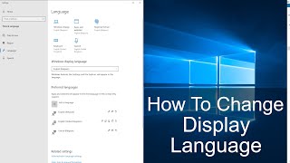 How to Change Language on Windows 10 [upl. by Gino]