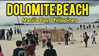 DOLOMITE BEACH MANILA amp BAYWALK STROLL  Living in the Philippines [upl. by Clair]