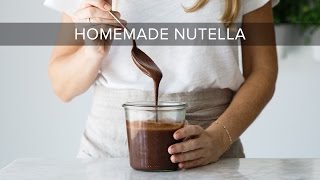 HOW TO MAKE NUTELLA  healthy nutella recipe [upl. by Cirad]