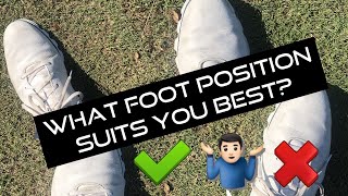 How to position YOUR feet Golf swing set up [upl. by Tawsha85]