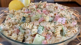 How to make Shrimp Pasta Salad [upl. by Ahsat]