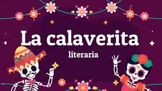 Calaverita literaria  Calaveritas para niños 1 [upl. by Nnaillij]