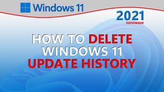 How to Delete Windows 11 Update History [upl. by Randee]