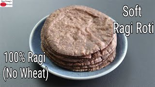 Ragi Roti Recipe  How To Make Soft Ragi Roti  Easy Finger Millet Chapathi  Skinny Recipes [upl. by Desi354]