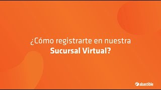 Cómo registrarte en Sucursal Virtual Abastible [upl. by Notwal]