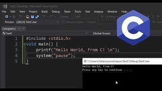 How to Create and Run C Program in Visual Studio [upl. by Arised942]